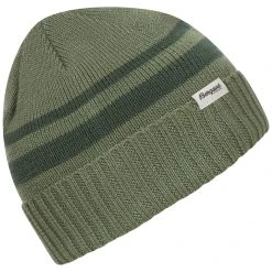 Bergans Of Norway Striped V2 Beanie Jade Green / Dark Jade Green