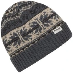 Bergans Of Norway Jacquard Beanie Orion Blue / Dark Shadow Grey / Chalk Sand