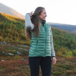 Bergans Of Norway Magma Light Down Vest Women Dark Jade Green -Bergans Of Norway shop 3053 23547 2