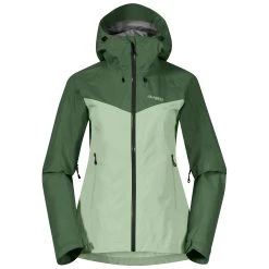 Bergans Of Norway Skar Light 3L Shell Jacket Women Light Jade Green / Dark Jade Green