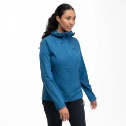 Bergans Of Norway Skar Light Windbreaker Jacket Women North Sea Blue -Bergans Of Norway shop 3063 24116 2
