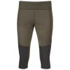 Bergans Of Norway Fløyen ¾ Outdoor Tights Women Dark Green Mud / Dark Shadow Grey -Bergans Of Norway shop 3172 25379