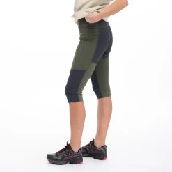 Bergans Of Norway Fløyen ¾ Outdoor Tights Women Dark Green Mud / Dark Shadow Grey -Bergans Of Norway shop 3172 25379 4