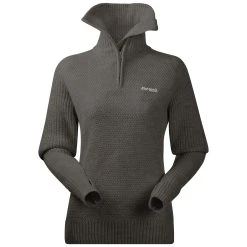 Bergans Of Norway Ulriken Lady Jumper Green Mud Melange