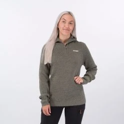 Bergans Of Norway Ulriken Lady Jumper Green Mud Melange -Bergans Of Norway shop 5415 13596 4
