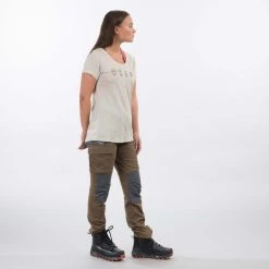 Bergans Of Norway Backpack Wool W Tee Chalk Sand / Forest Brown -Bergans Of Norway shop 6867 14200 3