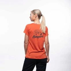 Bergans Of Norway Graphic Wool W Tee Brick -Bergans Of Norway shop 6879 14180 2