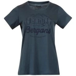 Bergans Of Norway Graphic Wool W Tee Orion Blue