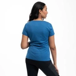 Bergans Of Norway Graphic Wool W Tee North Sea Blue / Jade Green / Navy Blue -Bergans Of Norway shop 6879 25440 2