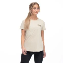 Bergans Of Norway Graphic W Tee Chalk Sand / Dark Olive Green -Bergans Of Norway shop 6881 25436 1