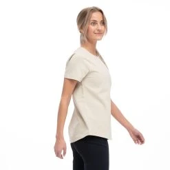 Bergans Of Norway Graphic W Tee Chalk Sand / Dark Olive Green -Bergans Of Norway shop 6881 25436 2