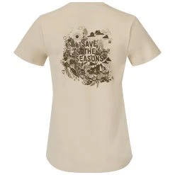 Bergans Of Norway Graphic W Tee Chalk Sand / Dark Olive Green -Bergans Of Norway shop 6881 25436 5