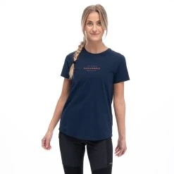 Bergans Of Norway Graphic W Tee Navy Blue / Terracotta -Bergans Of Norway shop 6881 25438 1