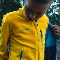 Bergans Of Norway Runde Youth Jacket Light Golden Yellow / Smoke Blue -Bergans Of Norway shop 6948 21673 2