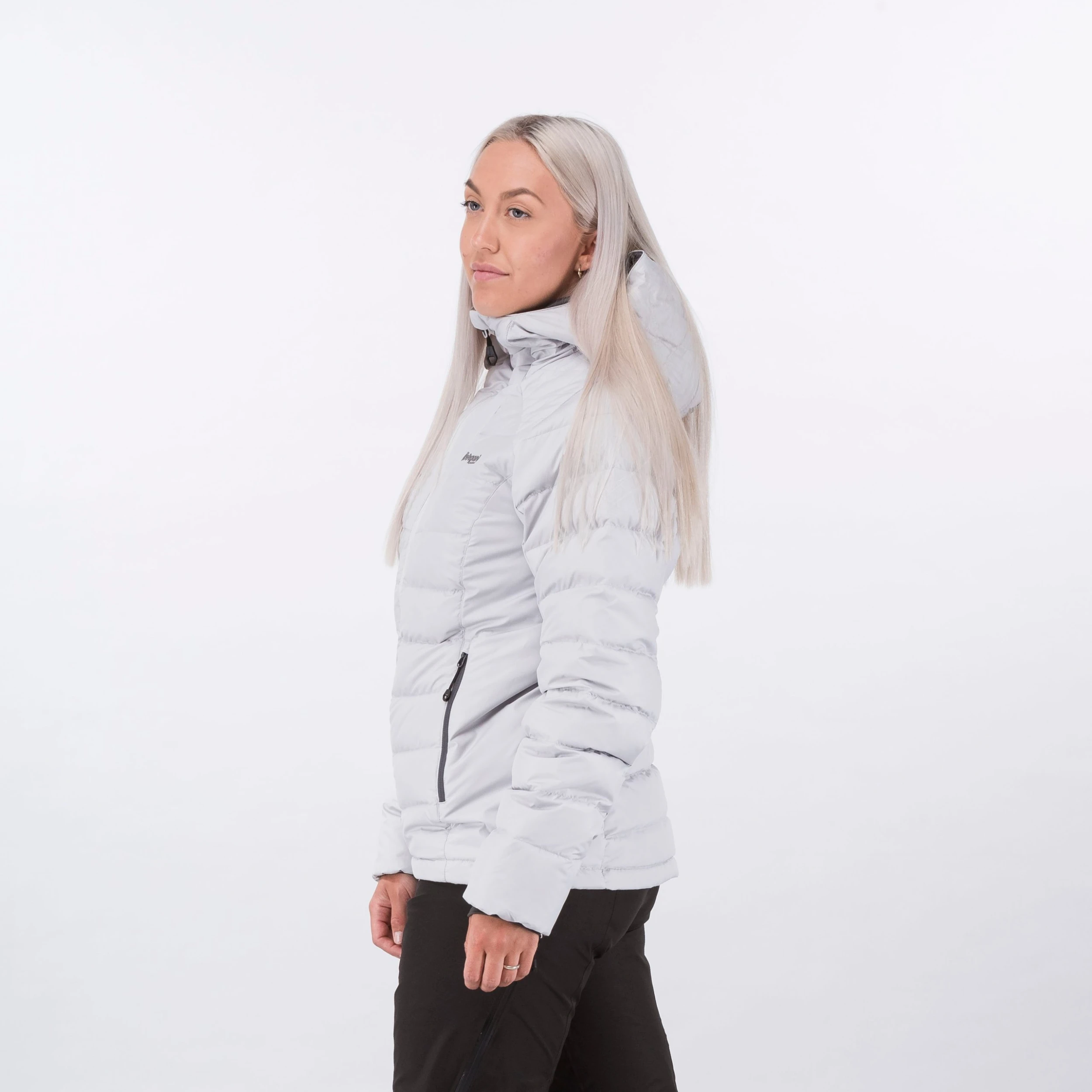 Bergans Of Norway Røros Down Hybrid W Jacket Aluminium / Solid Dark Grey 5 Bergans Of Norway Røros Down Hybrid W Jacket Aluminium / Solid Dark Grey - Bilde 3
