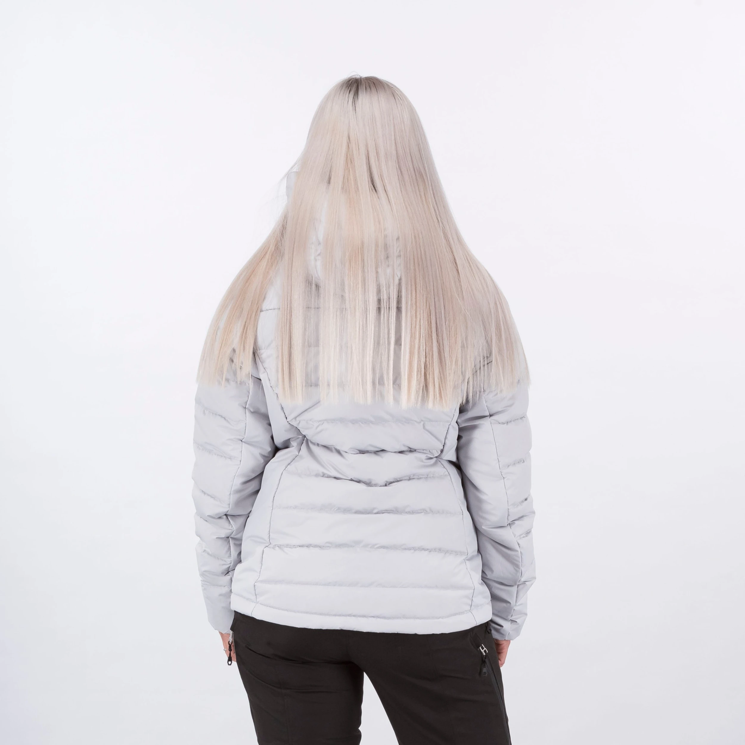 Bergans Of Norway Røros Down Hybrid W Jacket Aluminium / Solid Dark Grey 6 Bergans Of Norway Røros Down Hybrid W Jacket Aluminium / Solid Dark Grey - Bilde 4