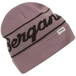 Bergans Of Norway Bergans Logo Beanie Lilac Chalk / Black