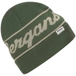 Bergans Of Norway Bergans Logo Beanie Dark Jade Green / Chalk Sand