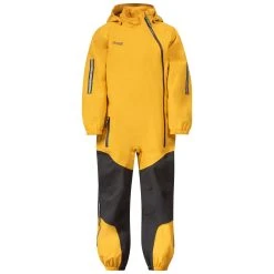 Bergans Of Norway Lilletind Kids Coverall Light Golden Yellow / Solid Charcoal