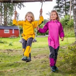 Bergans Of Norway Lilletind Kids Coverall Light Golden Yellow / Solid Charcoal -Bergans Of Norway shop 7982 21506 6