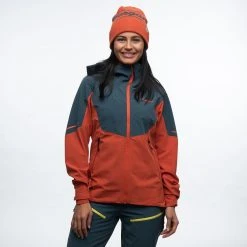 Bergans Of Norway Senja Hybrid Softshell W Jacket Brick / Orion Blue -Bergans Of Norway shop 8705 21467 1