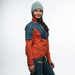 Bergans Of Norway Senja Midlayer W Jacket Brick / Orion Blue -Bergans Of Norway shop 8719 21467 2