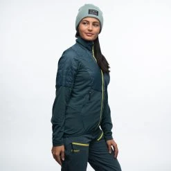 Bergans Of Norway Senja Midlayer W Jacket Orion Blue / Pineapple -Bergans Of Norway shop 8719 21469 3