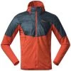 Bergans Of Norway Senja Midlayer Hood Jacket Brick / Orion Blue