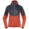 Bergans Of Norway Senja Midlayer Hood W Jacket Brick / Orion Blue