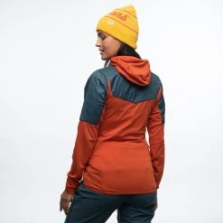 Bergans Of Norway Senja Midlayer Hood W Jacket Brick / Orion Blue -Bergans Of Norway shop 8729 21467 3