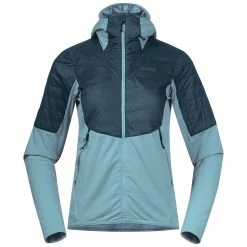 Bergans Of Norway Senja Midlayer Hood W Jacket Smoke Blue / Orion Blue