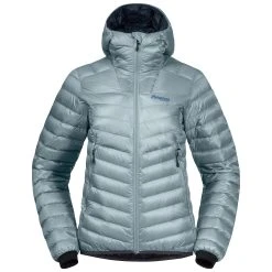 Bergans Of Norway Senja Down Light W Jacket W/Hood Misty Forest / Orion Blue