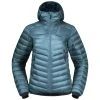 Bergans Of Norway Senja Down Light W Jacket W/Hood Smoke Blue / Orion Blue