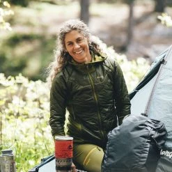 Bergans Of Norway Cecilie Light Insulated Hybrid Jacket Dark Olive Green / Trail Green -Bergans Of Norway shop 8819 25281 2