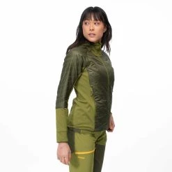 Bergans Of Norway Cecilie Light Insulated Hybrid Jacket Dark Olive Green / Trail Green -Bergans Of Norway shop 8819 25281 4