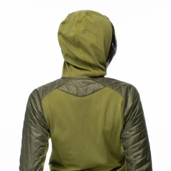 Bergans Of Norway Cecilie Light Insulated Hybrid Jacket Dark Olive Green / Trail Green -Bergans Of Norway shop 8819 25281 9