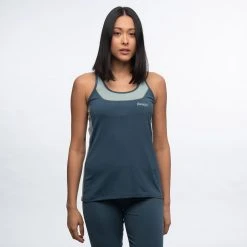 Bergans Of Norway Cecilie Active Wool Singlet Orion Blue / Misty Forest -Bergans Of Norway shop 8821 21477 4