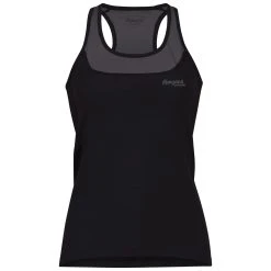 Bergans Of Norway Cecilie Active Wool Singlet Black / Solid Charcoal