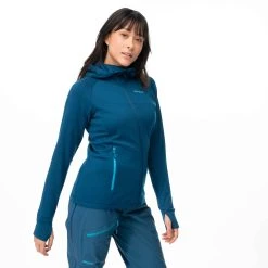 Bergans Of Norway Cecilie Wool Hood Jacket Deep Sea Blue -Bergans Of Norway shop 8824 21635 5