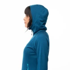 Bergans Of Norway Cecilie Wool Hood Jacket Deep Sea Blue -Bergans Of Norway shop 8824 21635 8
