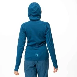 Bergans Of Norway Cecilie Wool Hood Jacket Deep Sea Blue -Bergans Of Norway shop 8824 21635 9