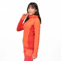 Bergans Of Norway Cecilie Wool Hood Jacket Energy Red / Red Leaf -Bergans Of Norway shop 8824 21679 4