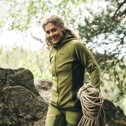 Bergans Of Norway Cecilie Wool Hood Jacket Trail Green / Dark Olive Green -Bergans Of Norway shop 8824 25280 2