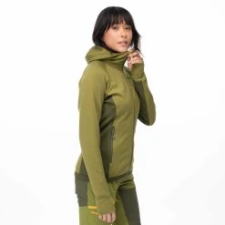 Bergans Of Norway Cecilie Wool Hood Jacket Trail Green / Dark Olive Green -Bergans Of Norway shop 8824 25280 5