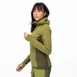 Bergans Of Norway Cecilie Wool Hood Jacket Trail Green / Dark Olive Green -Bergans Of Norway shop 8824 25280 7