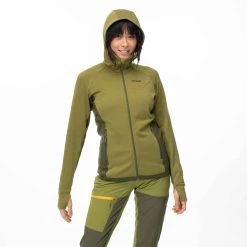 Bergans Of Norway Cecilie Wool Hood Jacket Trail Green / Dark Olive Green -Bergans Of Norway shop 8824 25280 8