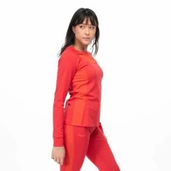 Bergans Of Norway Cecilie Wool Long Sleeve Red Leaf / Energy Red -Bergans Of Norway shop 8825 21683 3