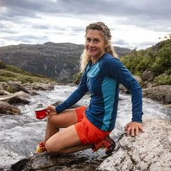 Bergans Of Norway Cecilie Wool Long Sleeve Deep Sea Blue / Clear Ice Blue -Bergans Of Norway shop 8825 21684 2