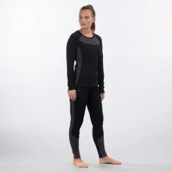 Bergans Of Norway Cecilie Wool Long Sleeve Black / Solid Charcoal -Bergans Of Norway shop 8825 2851 4