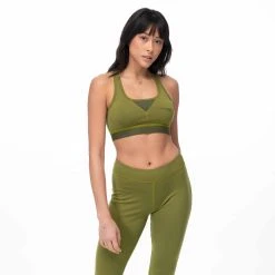 Bergans Of Norway Cecilie Wool Top Trail Green / Dark Olive Green -Bergans Of Norway shop 8826 25280 4